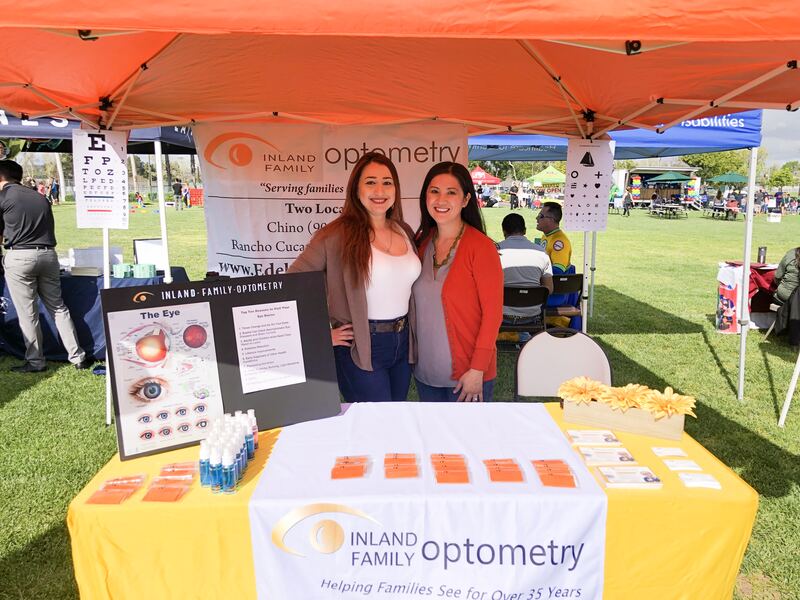 Inland Family Optometry supporting an outreach partner