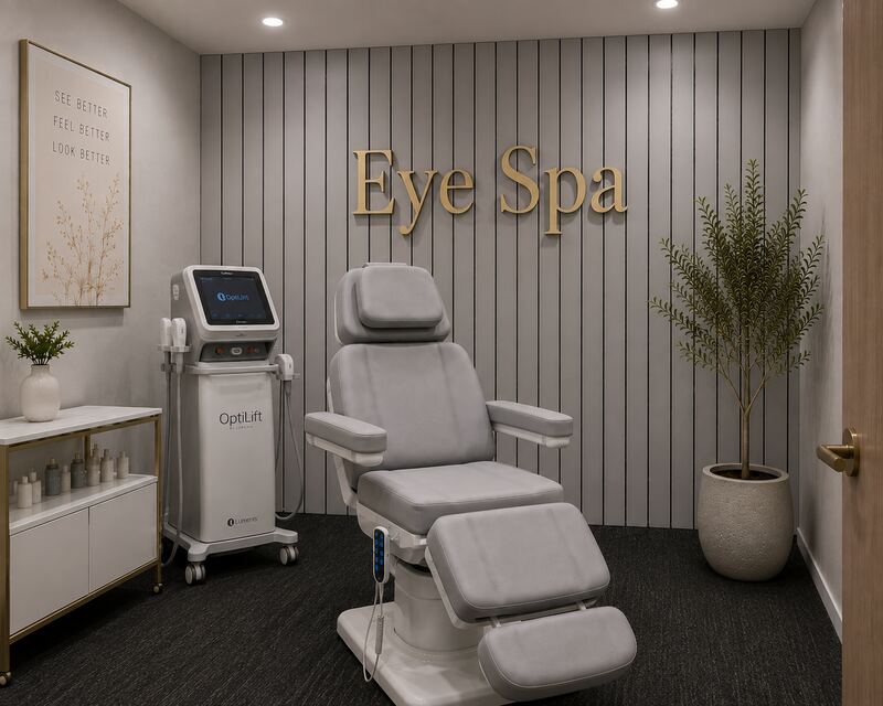 Reception area at Inland Family Optometry